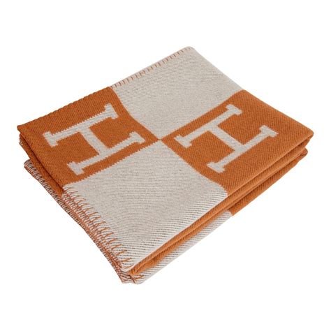 hermes orange avalon blanket